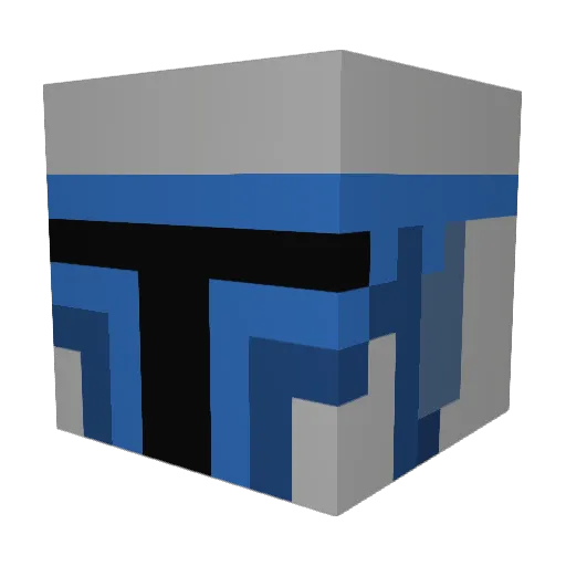 DioZaWorldo Minecraft avatar head, 3D render