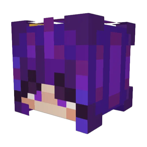Dio_114514 Minecraft avatar head, 3D render