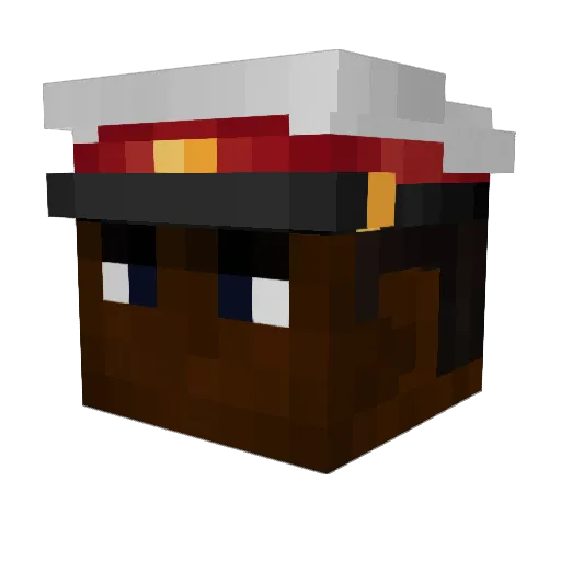 DiogEn_7 Minecraft avatar head, 3D render