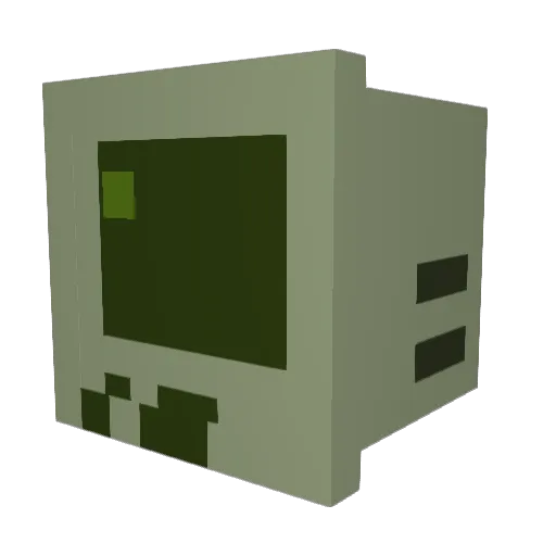 Diogenos Minecraft avatar head, 3D render