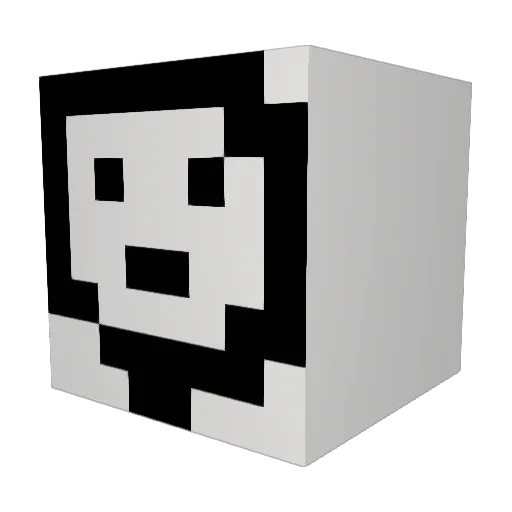 DiogoBr_ Minecraft avatar head, 3D render