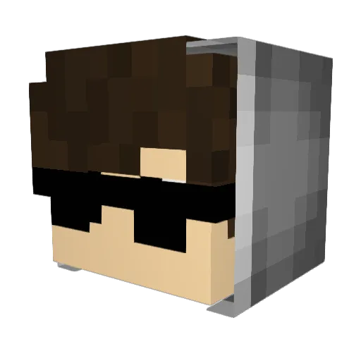 Diogo_Games Minecraft avatar head, 3D render