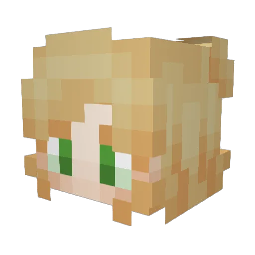 Diomedes9712 Minecraft avatar head, 3D render