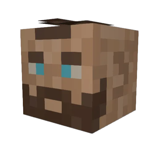 DionGrimm Minecraft avatar head, 3D render