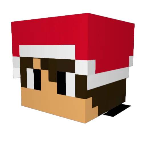 Dionysos_1 Minecraft avatar head, 3D render