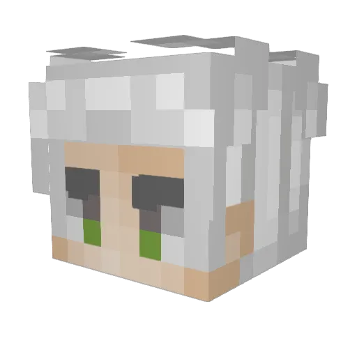 Dionysus_Bi Minecraft avatar head, 3D render