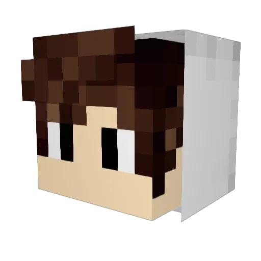 Dioovanni Minecraft avatar head, 3D render