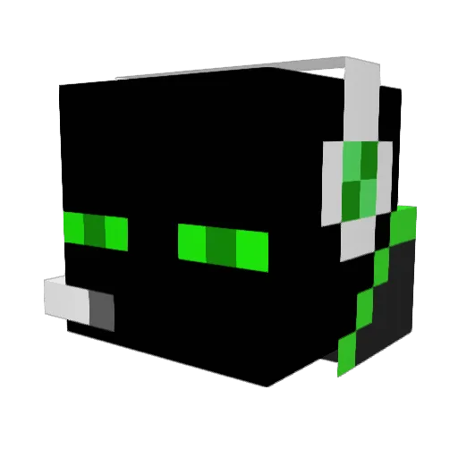 Dioovo Minecraft avatar head, 3D render