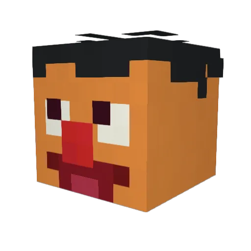 DiorNYC Minecraft avatar head, 3D render