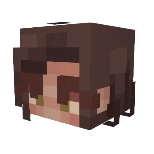 DiorShane Minecraft avatar head, 3D render