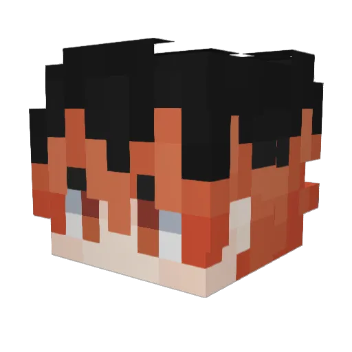 Diorestking Minecraft avatar head, 3D render