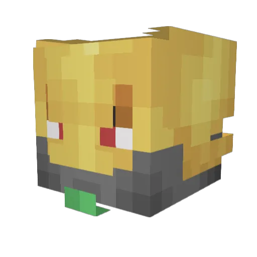 DiosTheWorld Minecraft avatar head, 3D render