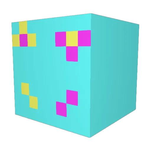 Dioselfico Minecraft avatar head, 3D render