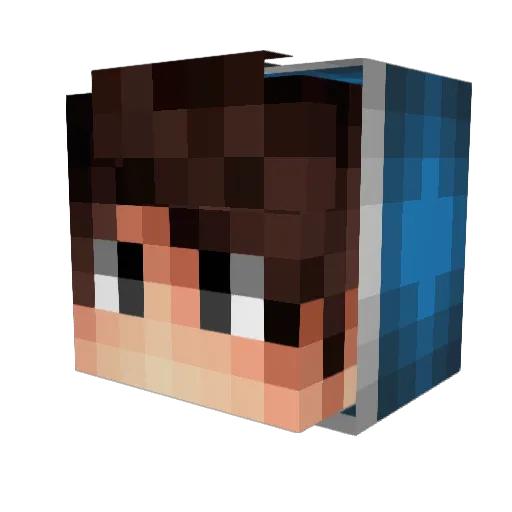Diosito_ Minecraft avatar head, 3D render
