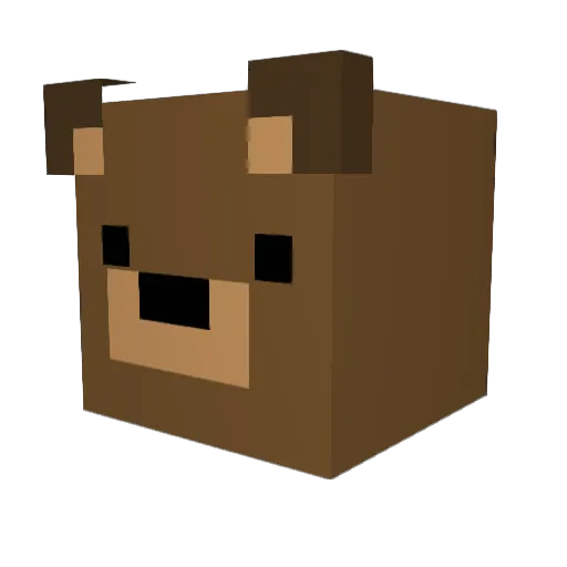Diosth Minecraft avatar head, 3D render
