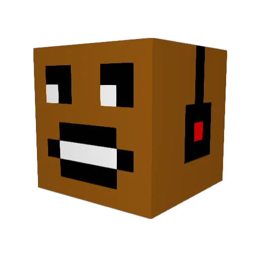 DipDoesMc Minecraft avatar head, 3D render