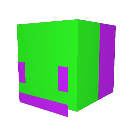 Diplan Minecraft avatar head, 3D render