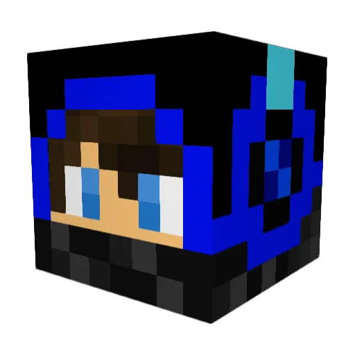 DiplexCobra1266 Minecraft avatar head, 3D render