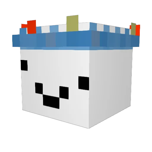 Diplex_YT Minecraft avatar head, 3D render