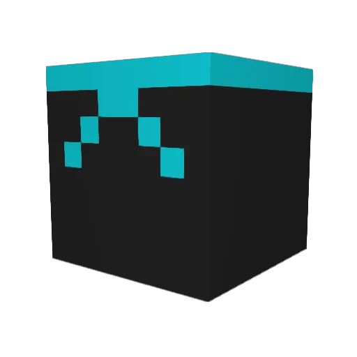 DippLoppSopp Minecraft avatar head, 3D render