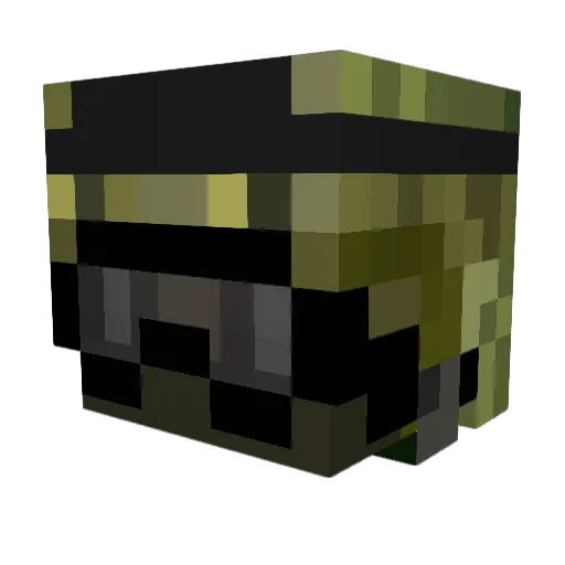 Dippi_PL Minecraft avatar head, 3D render