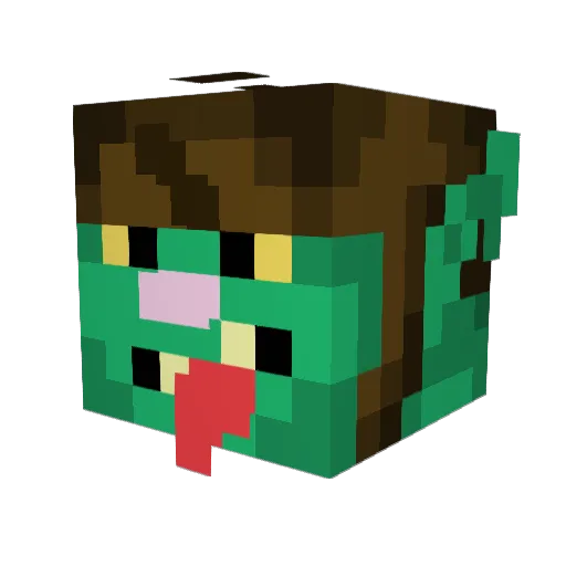DippyWalter420 Minecraft avatar head, 3D render