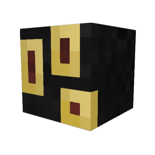 Diprasio Minecraft avatar head, 3D render