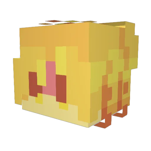 DipsyT4 Minecraft avatar head, 3D render