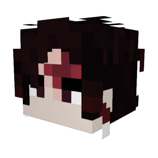 Dipta1 Minecraft avatar head, 3D render