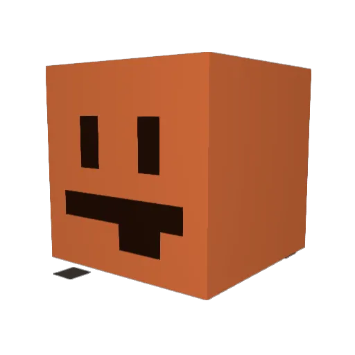 Diqqed Minecraft avatar head, 3D render