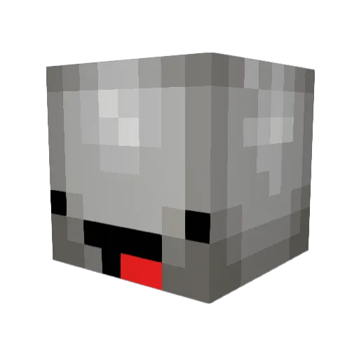 Diradia Minecraft avatar head, 3D render