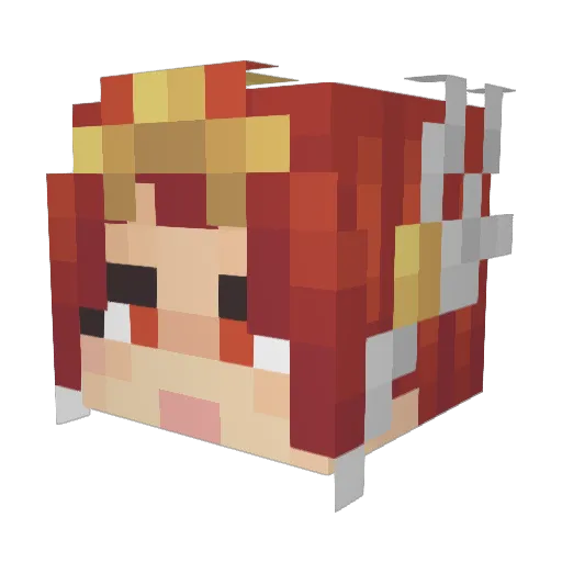 Dirceu666 Minecraft avatar head, 3D render