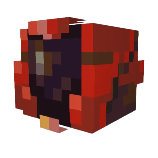DireBen Minecraft avatar head, 3D render