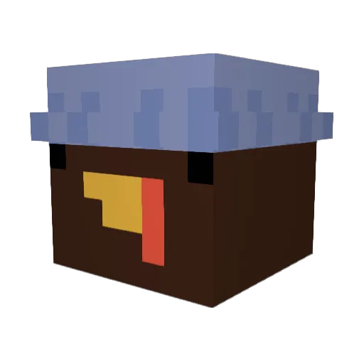 Dire_Raven227 Minecraft avatar head, 3D render