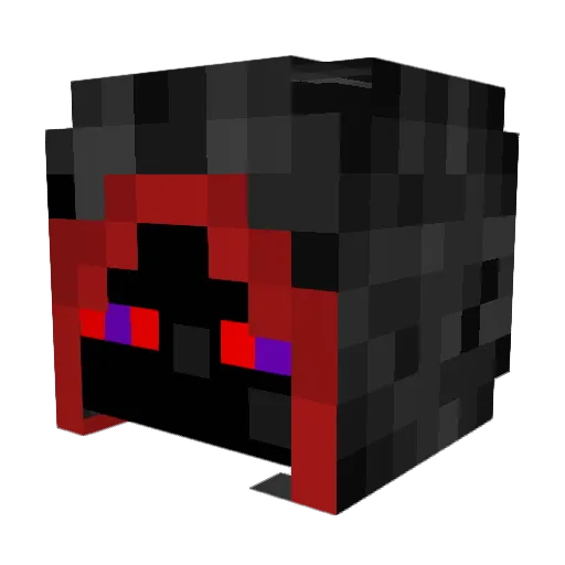Directed Minecraft avatar head, 3D render