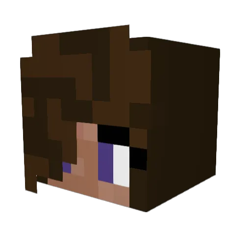 Direcy_ Minecraft avatar head, 3D render