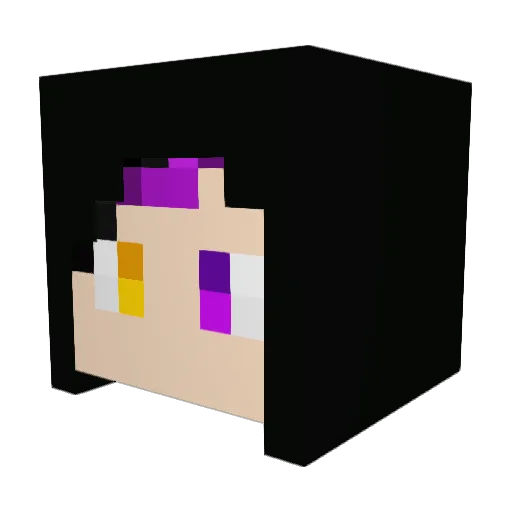 DireikerHD Minecraft avatar head, 3D render