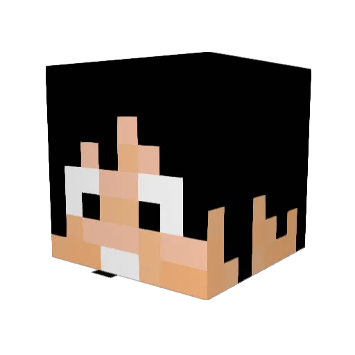 DirektindieMitte Minecraft avatar head, 3D render