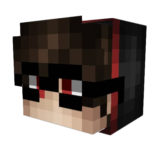 DirektorX Minecraft avatar head, 3D render