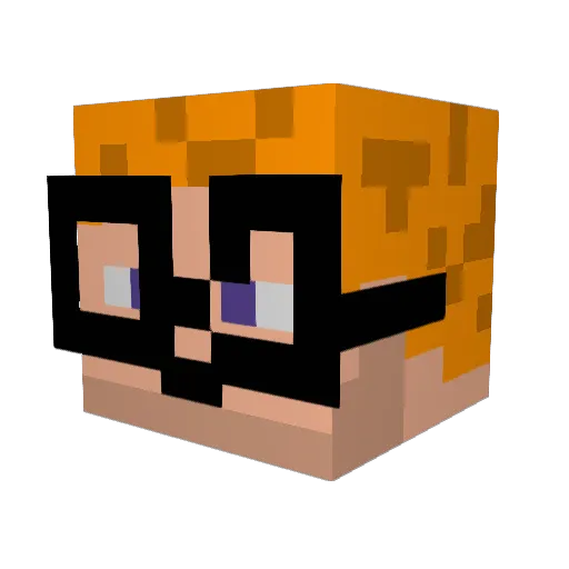 DirkMagWurstbrot Minecraft avatar head, 3D render