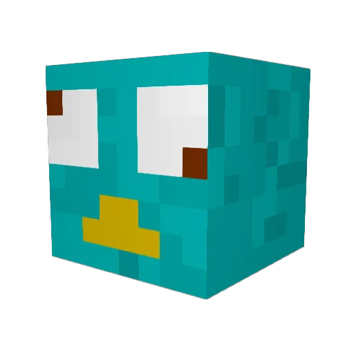 Dirk_Hamilton Minecraft avatar head, 3D render
