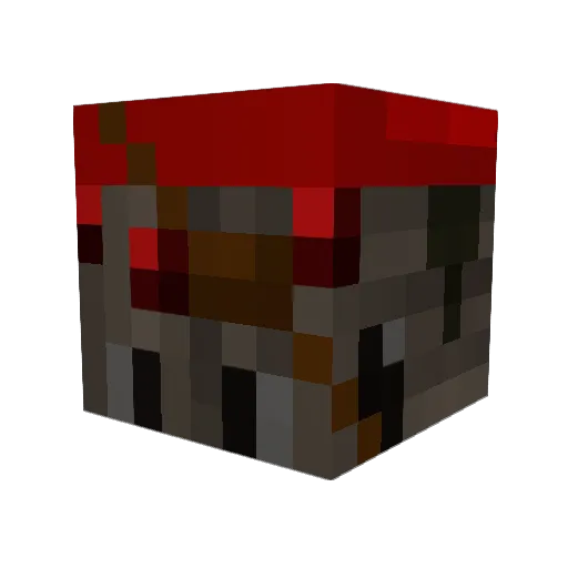 Dirkith Minecraft avatar head, 3D render