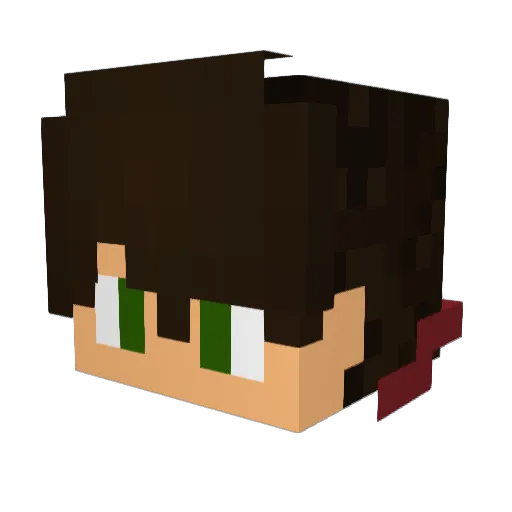 DironZ Minecraft avatar head, 3D render