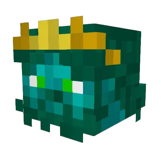 DirpySquid04 Minecraft avatar head, 3D render