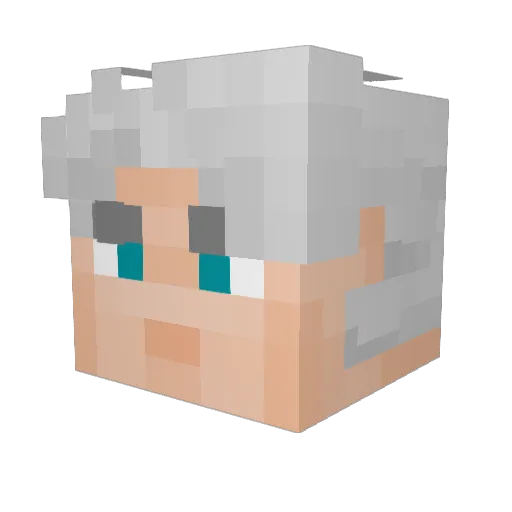Dirt129 Minecraft avatar head, 3D render