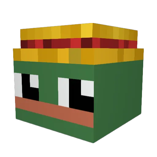Dirt36 Minecraft avatar head, 3D render