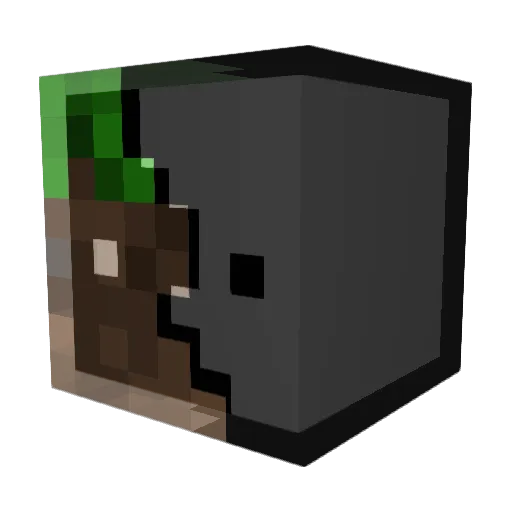 DirtAde Minecraft avatar head, 3D render