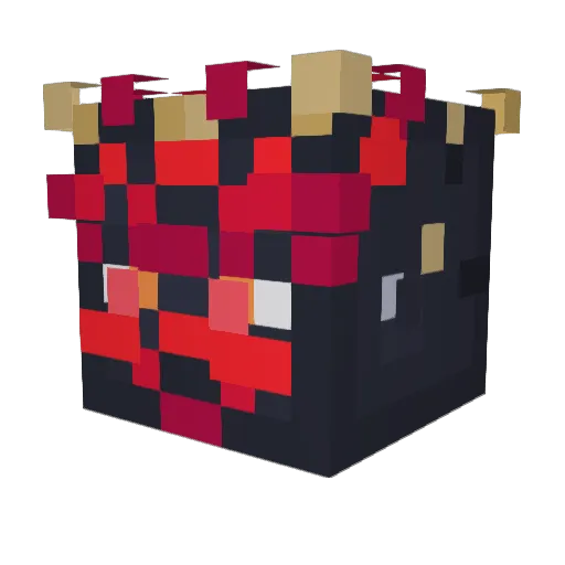 DirtBikeDrew14 Minecraft avatar head, 3D render