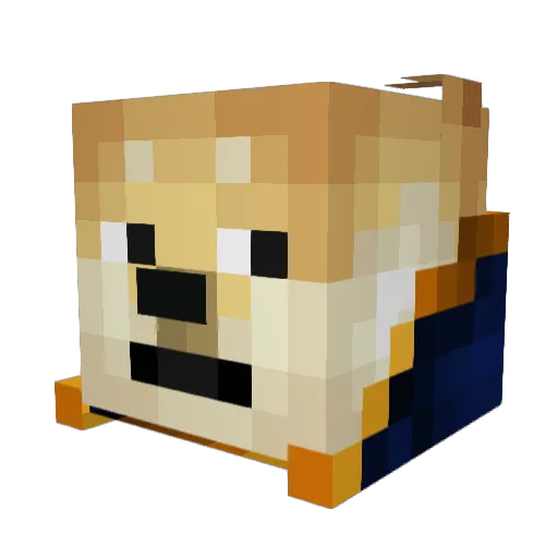 DirtBoy98 Minecraft avatar head, 3D render