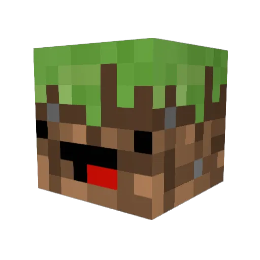 DirtMan2005 Minecraft avatar head, 3D render